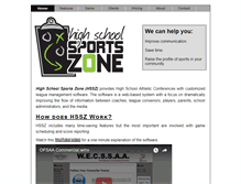 Tablet Screenshot of highschoolsportszone.ca